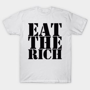 Eat The Rich, Black T-Shirt